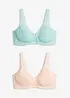 Reggiseno minimizer con spalline imbottite (pacco da 2), bonprix