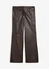 Pantaloni larghi in nappa d'agnello, bonprix