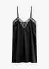 Sottoveste di satin con raffinato ricamo, bonprix