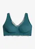 Bralette minimizer senza ferretto con pizzo delicato, bonprix