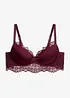 Reggiseno con coppe preformate e pizzo raffinato, bonprix