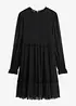 Abito in jersey e mesh fine, bonprix