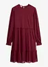 Abito in jersey e mesh fine, bonprix