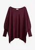 Maglione oversize con fondo a punte, bonprix