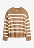 Maglione oversize in misto cotone, bonprix