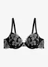 Reggiseno con coppe preformate e raffinati ricami, bonprix