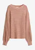 Maglione traforato oversize, bonprix