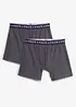 Boxer aderenti in lunghezza midi con cotone (pacco da 2), bonprix