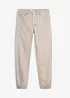 Pantaloni regular fit elasticizzati con elastico in vita, tapered, bonprix
