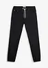 Pantaloni regular fit elasticizzati con elastico in vita, tapered, bonprix