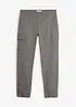 Pantaloni cargo elasticizzati regular fit a gamba affusolata, bonprix