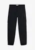 Pantaloni cargo elasticizzati regular fit a gamba affusolata, bonprix