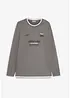 Maglia a maniche lunghe effetto 2 in 1 in puro cotone biologico, bonprix