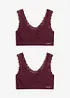 Reggiseno bustier  Feel Comfort senza cuciture  (pacco da 2), bonprix
