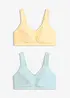 Reggiseno senza ferretto  con cotone biologico (pacco da 2), bonprix