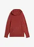 Maglione in pile teddy con cappuccio, bonprix