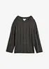 Maglione oversize a coste, bonprix