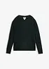 Maglione melange con scollo rotondo, bonprix