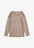 Maglione oversize con bottoni, bonprix