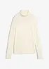 Maglione basic a collo alto in filato fine, bonprix