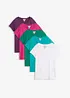 Maglia con scollo rotondo (pacco da 5), bonprix