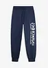 Pantaloni da jogging in puro cotone con stampa sportiva, bonprix