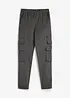 Pantaloni cargo elasticizzati con elastico in vita e tasche pratiche, regular fit, bonprix