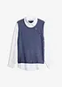 Maglione con inserto effetto camicia, bonprix