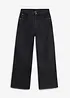 Jeans wide leg, vita media, bonprix