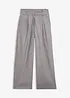 Pantaloni con pinces larghi in misto lana, bonprix