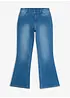 Jeans a zampa, vita bassa, bonprix
