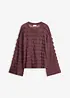 Maglione oversize semitrasperente, bonprix