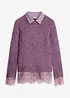 Maglione con inserto a camicia, bonprix