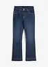 Jeans a zampa, vita media, bonprix
