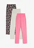Leggings elasticizzati in misto cotone biologico (pacco da 3), bonprix