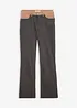 Pantaloni bootcut in misto cotone elasticizzato, bonprix