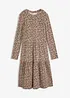 Abito midi in maglia a coste elasticizzata, bonprix