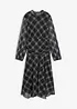 Abito in jersey e mesh fine, bonprix