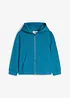 Felpa con zip e cappuccio in morbido cotone biologico, bonprix