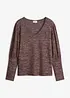 Maglia a maniche lunghe in misto viscosa morbido, bonprix