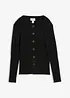 Cardigan in filato fine di misto viscosa, bonprix