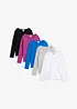 Maglia a maniche lunghe (pacco da 5), bonprix