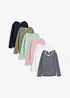 Maglia a maniche lunghe (pacco da 6), bonprix
