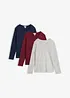 Maglia a maniche lunghe (pacco da 3), bonprix