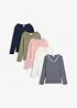 Maglia a maniche lunghe (pacco da 5), bonprix