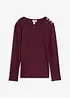 Maglia a maniche lunghe in misto viscosa morbido, bonprix