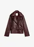 Trench corto in similpelle, bonprix