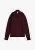 Cardigan con zip in morbido in misto lana, bonprix
