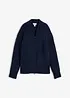 Cardigan con zip in morbido in misto lana, bonprix