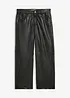 Pantaloni barrel in similpelle, bonprix